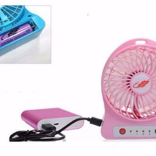 Quạt sạc 3 tốc độ (lựa màu)