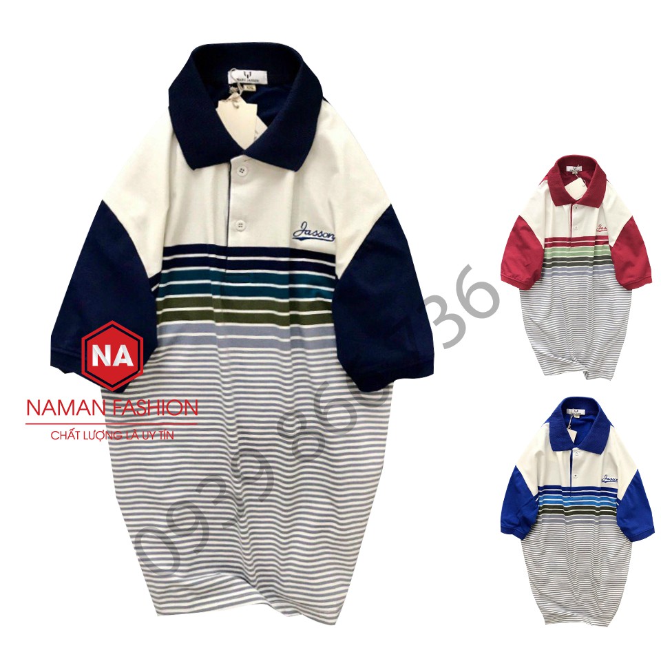 Áo Polo Nam Trung Niên Dành Tặng Ba ,thun phối cao cấp from chuẩn, thiết kế phong cách sang trọng | BigBuy360 - bigbuy360.vn