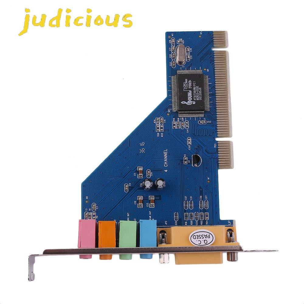 Card Âm Thanh 4 Kênh 5.1 3d Pci Cho Pc Windows Xp / Vista / 7 | BigBuy360 - bigbuy360.vn