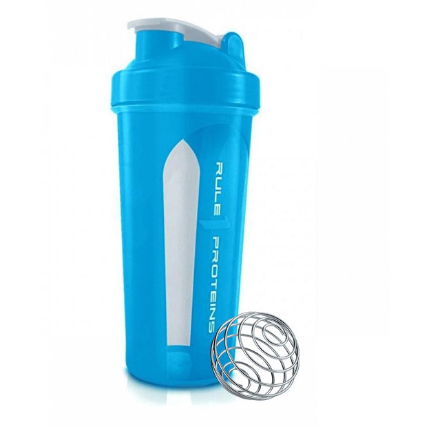 Bình lắc Shaker thể thao tập gym Rule 1 Shaker 800ml kèm shaker ball (bóng lắc)