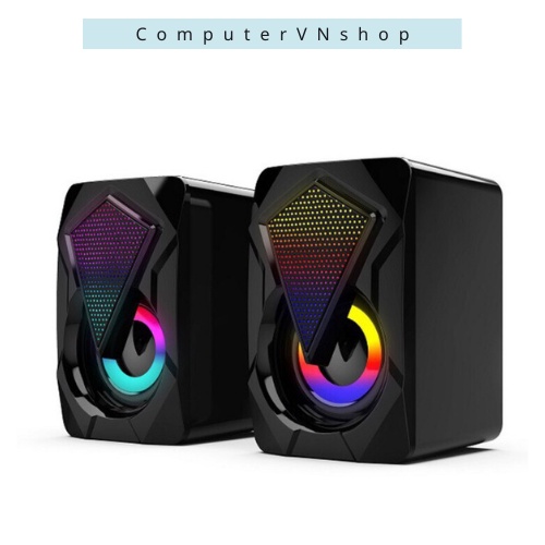 Bộ loa máy tính, loa vi tính mini, loa mini YST-1046 Led rgb