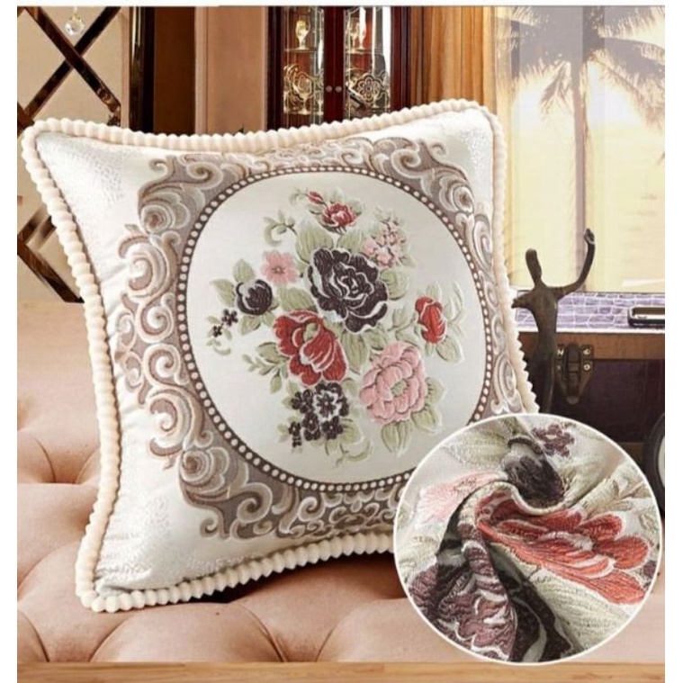 Vỏ gối Tựa Sofa, Vỏ tựa Lưng Tây Âu dành cho ghế sofa, salon, ghế kẹp trà-Vỏ Gấm Cao Cấp Sang Trọng - Size 45cm x 45 cm | BigBuy360 - bigbuy360.vn