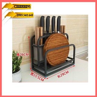 Kệ để dao đũa thớt thép đen RE0580