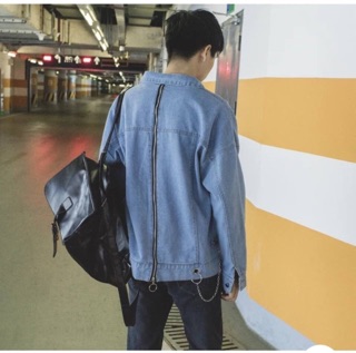 ÁO KHOÁC JEAN ZIP KHOÁ LƯNG
