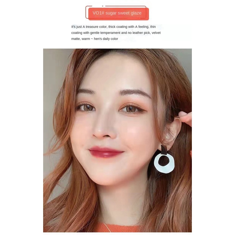 Son môi dưỡng ẩm chống thấm nước màu sắc thời trang trang điểm xinh xắn