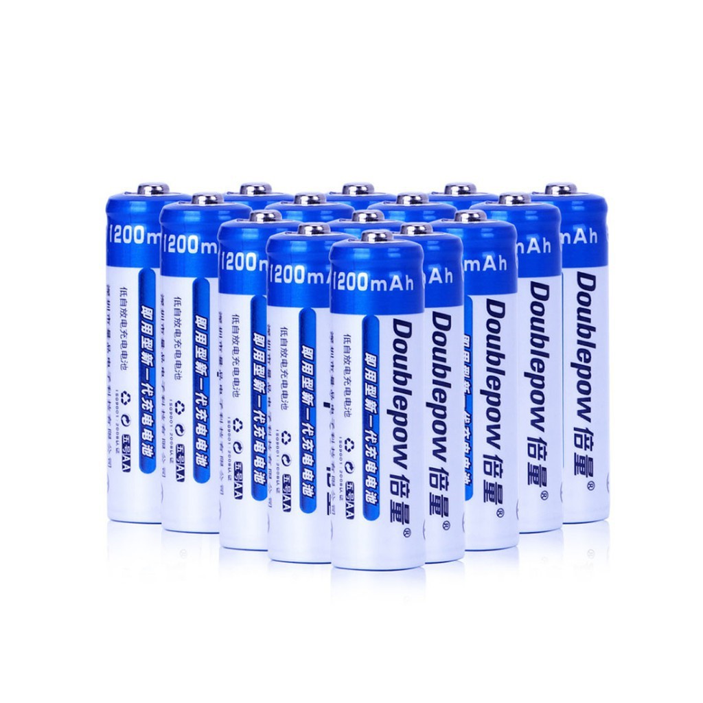 Bộ pin tiểu và sạc Doublepow AA, AAA