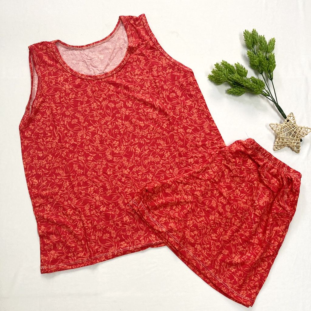 BỘ THUN LẠNH SÁT NÁCH CHO NỮ FREESIZE 50-57kg ĐỒ BỘ NGỦ BỘ MẶC NHÀ NỮ - BOSN