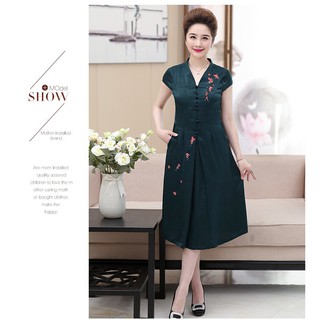 VÁY LỤA CHO MẸ BMT 59 ( HÀNG CÓ SẴN )