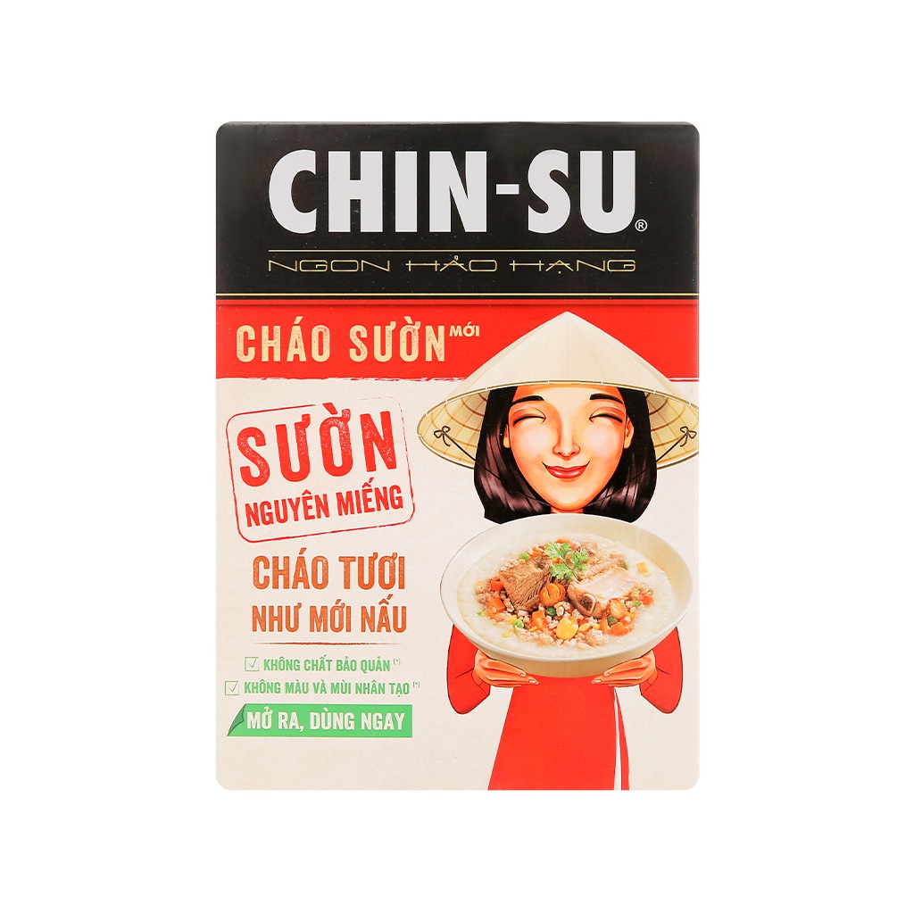 (có sườn nguyên miếng) Cháo sườn Chinsu 300g/420g