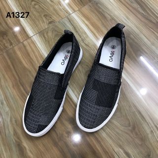 Giày lười Leyo ca rô