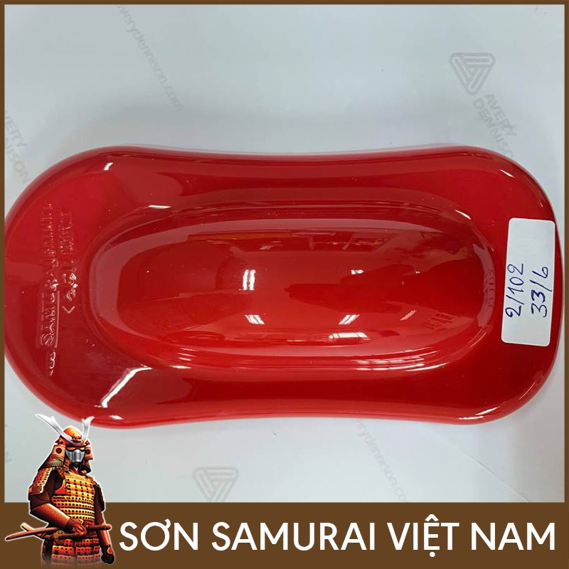 Màu Đỏ 6 Sơn Samurai Việt Nam - Combo Sơn Xịt Samurai Màu Đỏ 33/6