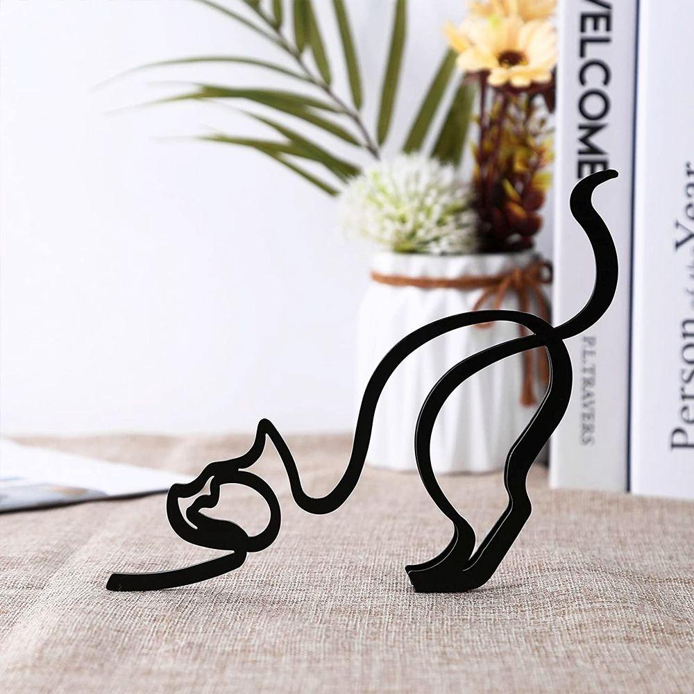 NICKOLAS Đồ Trang Trí Để Bàn Hình Chó Mèo Đáng Yêu