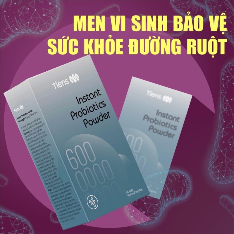 Men vi sinh Probiotics Tiens bổ sung lợi khuẩn bảo vệ sức khỏe đường ruột hộp 20 gói