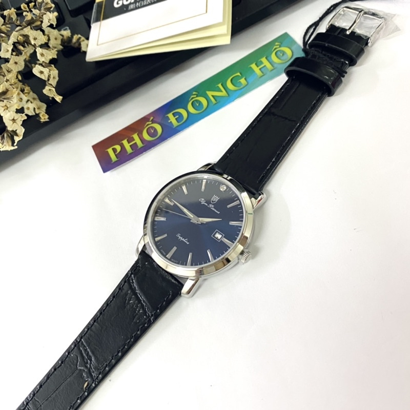 Đồng hồ nam dây da Olym Pianus OP130-06 OP130-06MS-GL xanh