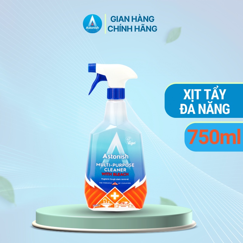 Bình Xịt Tẩy Rửa Nhà Vệ Sinh và Nhà Tắm Astonish 750ml