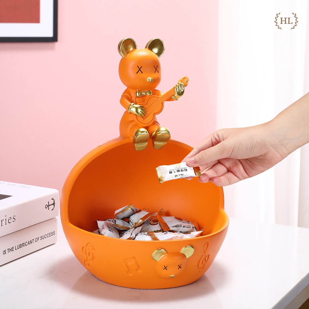 Hũ Đựng Kẹo - Chìa Khóa - Phụ Kiện Decor 2022 | Âu Chuột Decor chất liệu nhựa ABS hoạt tiết vàng kim LV ( Hàng Có Sẵn )