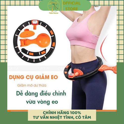 Vòng Lắc Eo Giảm Mỡ Tự Động HuLa Hoop, Dụng cụ tập gym giảm eo