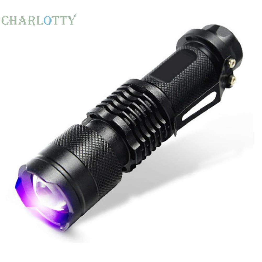 Đèn Pin Tia Uv Chalotty Xpe Q5 395 Có Thể Phóng To Dùng Để Soi Tiền Giả