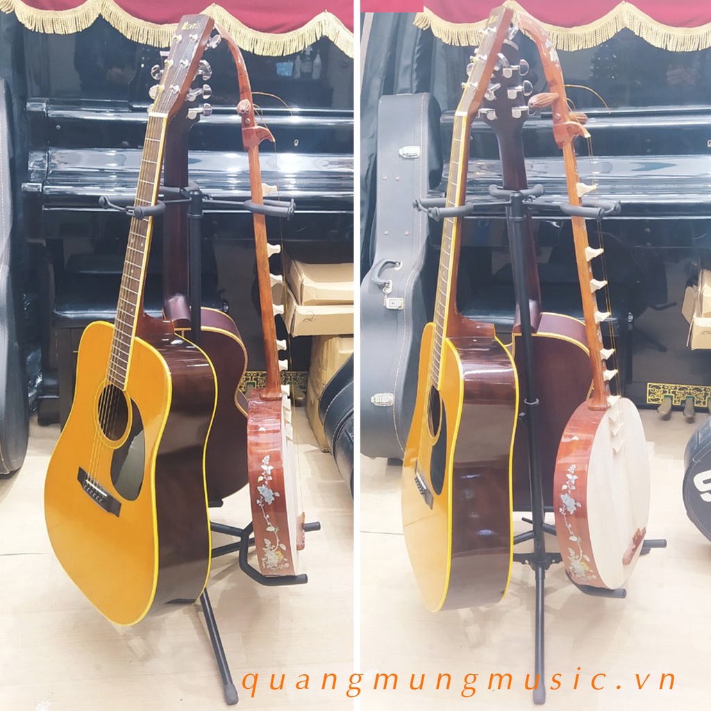 Giá Đỡ 2 Đàn Guitar - Chân Giá Để Hai Đàn Chuyên Dụng Chất Lượng Cao