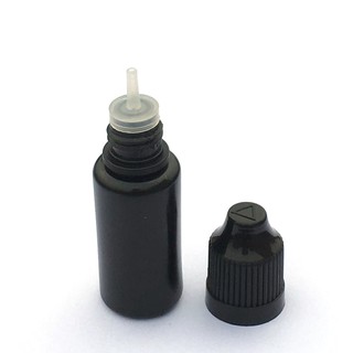 10 Chai nhỏ giọt nhựa rỗng có thể bóp màu đen 10ml