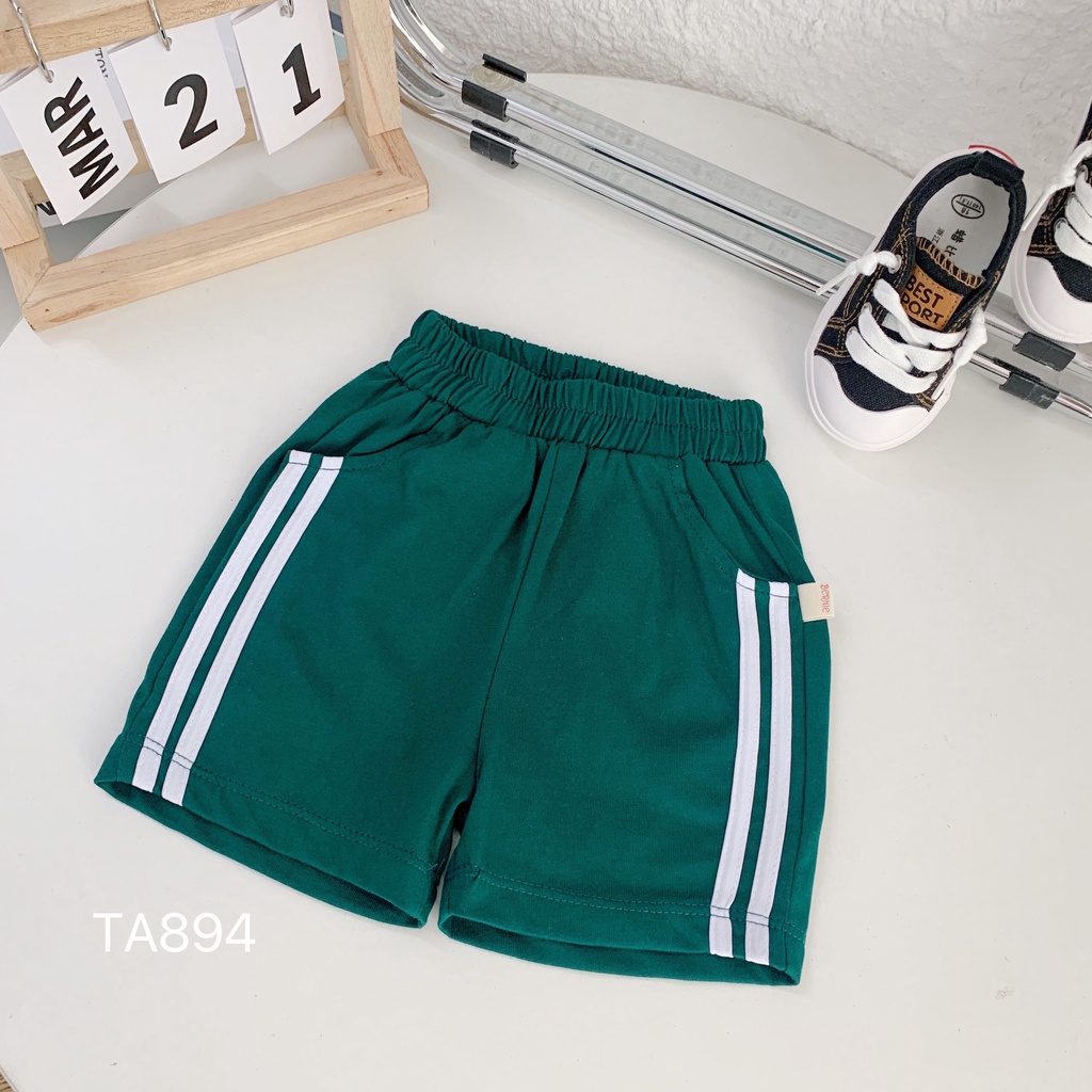 Bộ cotton cộc tay số thể thao cho bé trai gái thông hơi thoáng mát