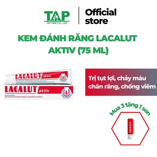 Kem Đánh Răng Lacalut Aktiv Trắng Răng Ngừa Chảy Máu Chân Răng Hàng Chuẩn Nhập Khẩu Đức