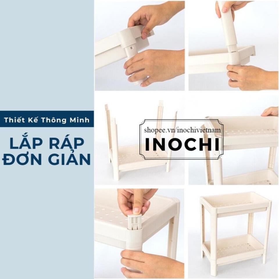 Kệ nhựa, nhà tắm đa năng chia 3 tầng Inochi Nhà Bếp Kệ Gia vị, đựng mỹ phẩm thông minh KET4T | BigBuy360 - bigbuy360.vn