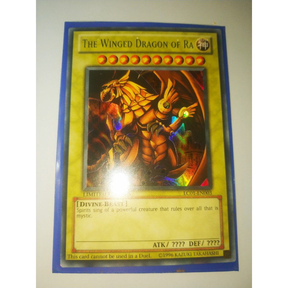 Thẻ bài Yugioh - TCG (UK) - The Winged Dragon of Ra / LC01-EN003'