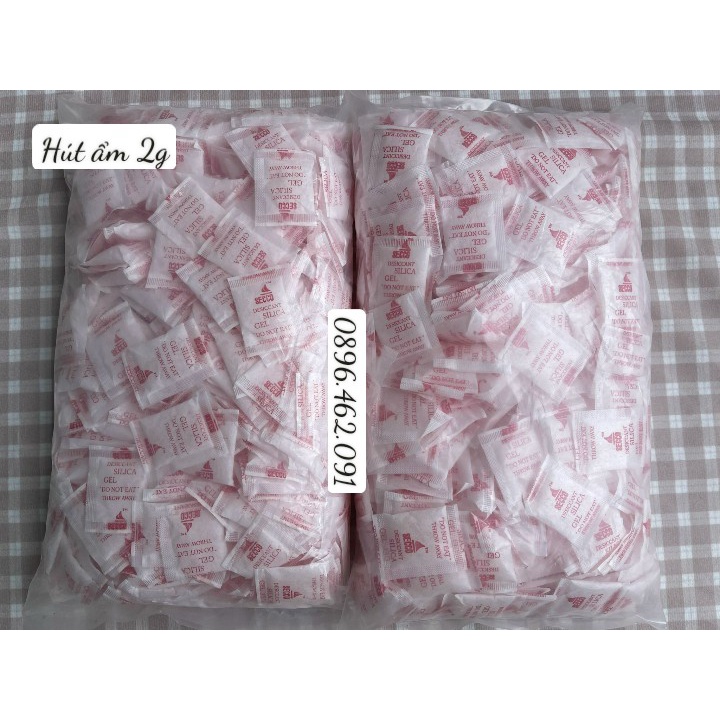 Hút ẩm loại 2g túi 1kg (500 gói/túi )