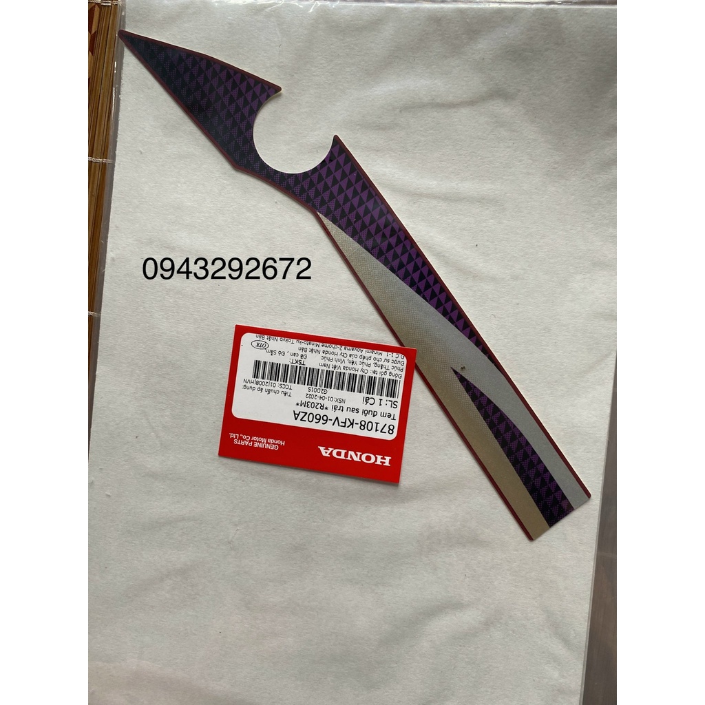 Bộ Tem Dream Màu Đỏ Honda