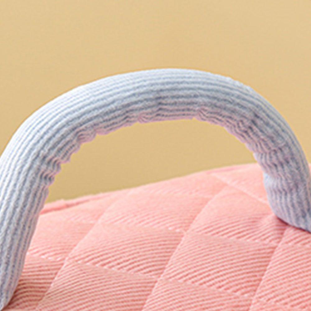 WATTLE Túi Đựng Mỹ Phẩm Du Lịch Bằng Vải Nhung Kẻ Sọc Dễ Thương Xinh Xắn