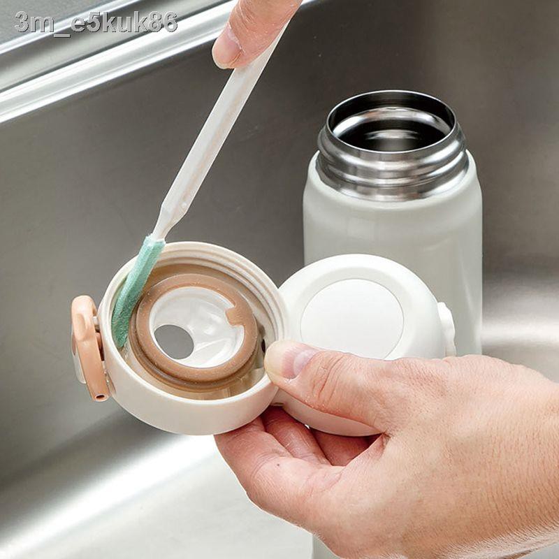 Cốc giữ nhiệt nhập khẩu từ Nhật Bản Chổi làm sạch khe hở nắp cho bé bàn chải bình bộ tay cầm dài ấm đun nước đ