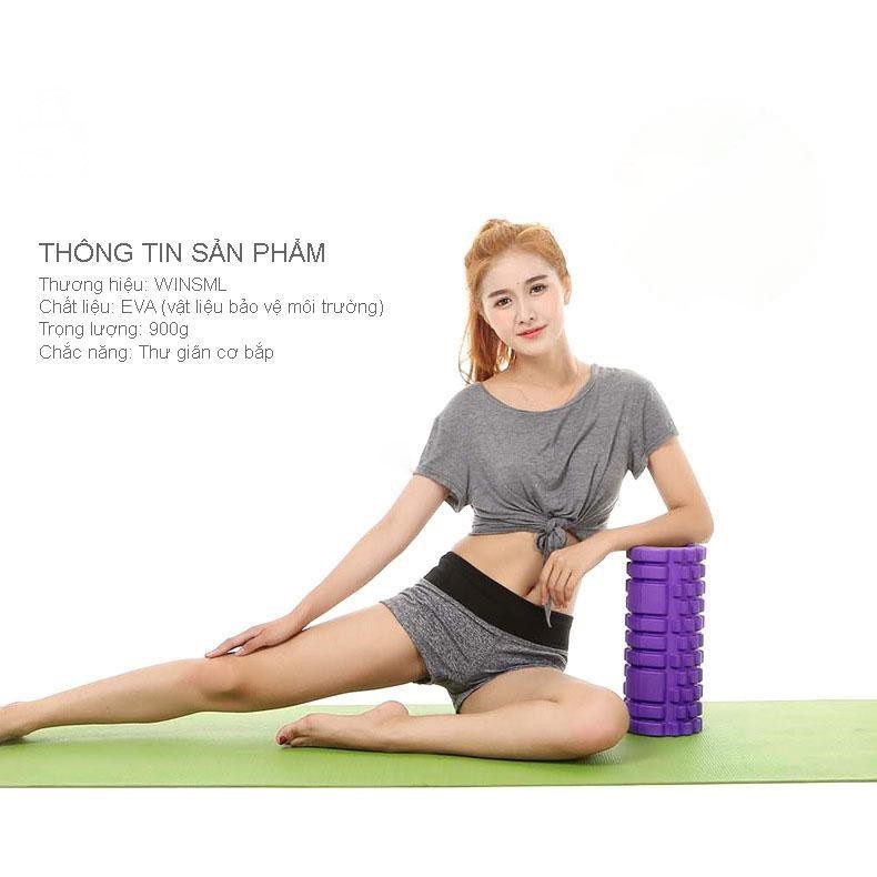 ❤️GIÁ XƯỞNG❤️ Con Lăn Foam Roller Massage, Dãn Cơ Tập Gym,Yoga Hàng Chuẩn LA01