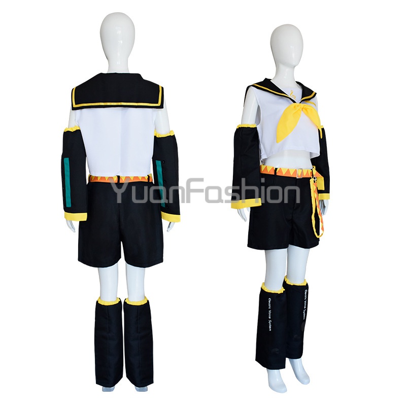 Trang Phục Hóa Trang Anime VOCALOID Crypton Future Media Kagamine Rin / Len Phục Hồi Hoàn Hảo Cho Nữ