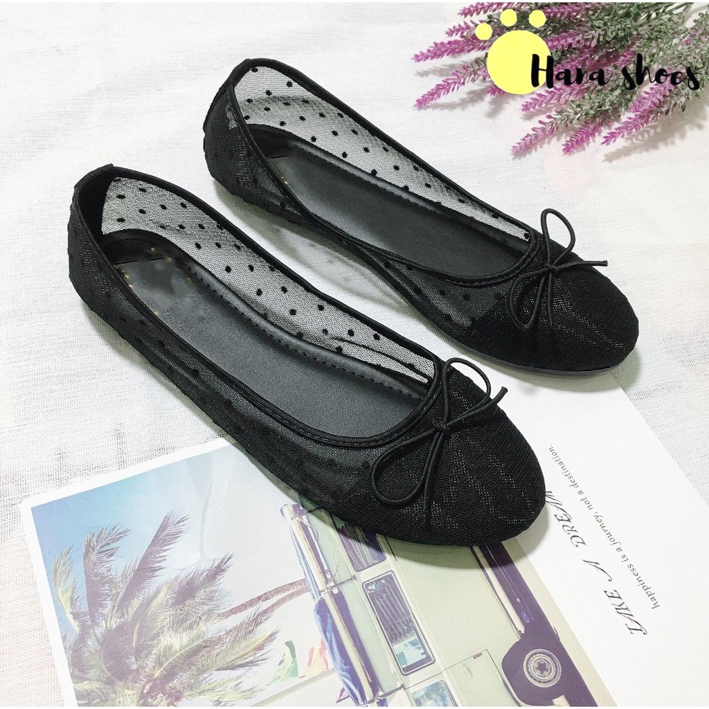 Giày bệt búp bê nữ mùa hè thoáng khi chấm bi xinh xắn B4 | BigBuy360 - bigbuy360.vn