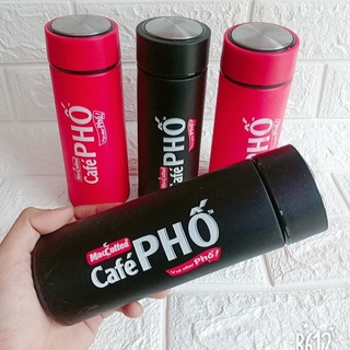 Bình thủy tinh giữ nhiệt Cà phê Phố - 450ml