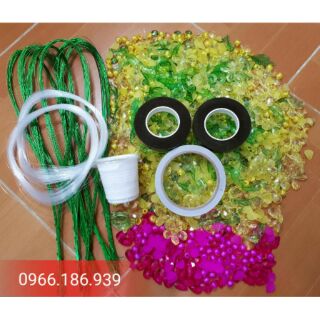 Combo NVL làm hoa mai, hoa đào pha lê đá