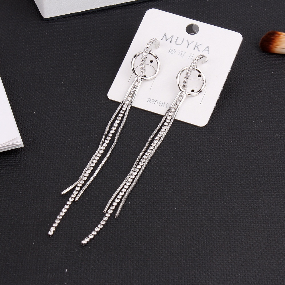 Khuyên tai dáng dài phong cách Hàn Quốc cá tính thời trang 925