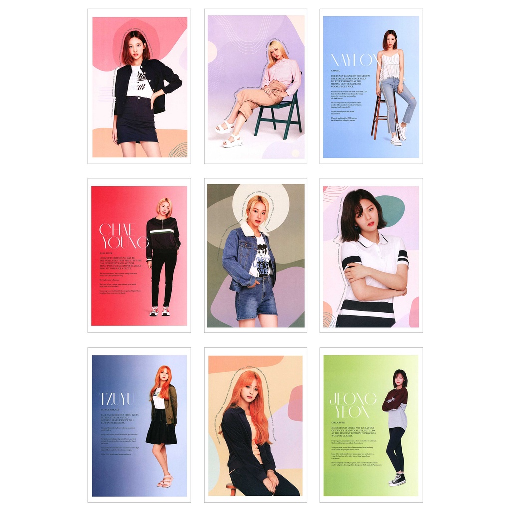 [Ép Lụa] Lomo Card 45 Ảnh TWICE x BENCH 2021