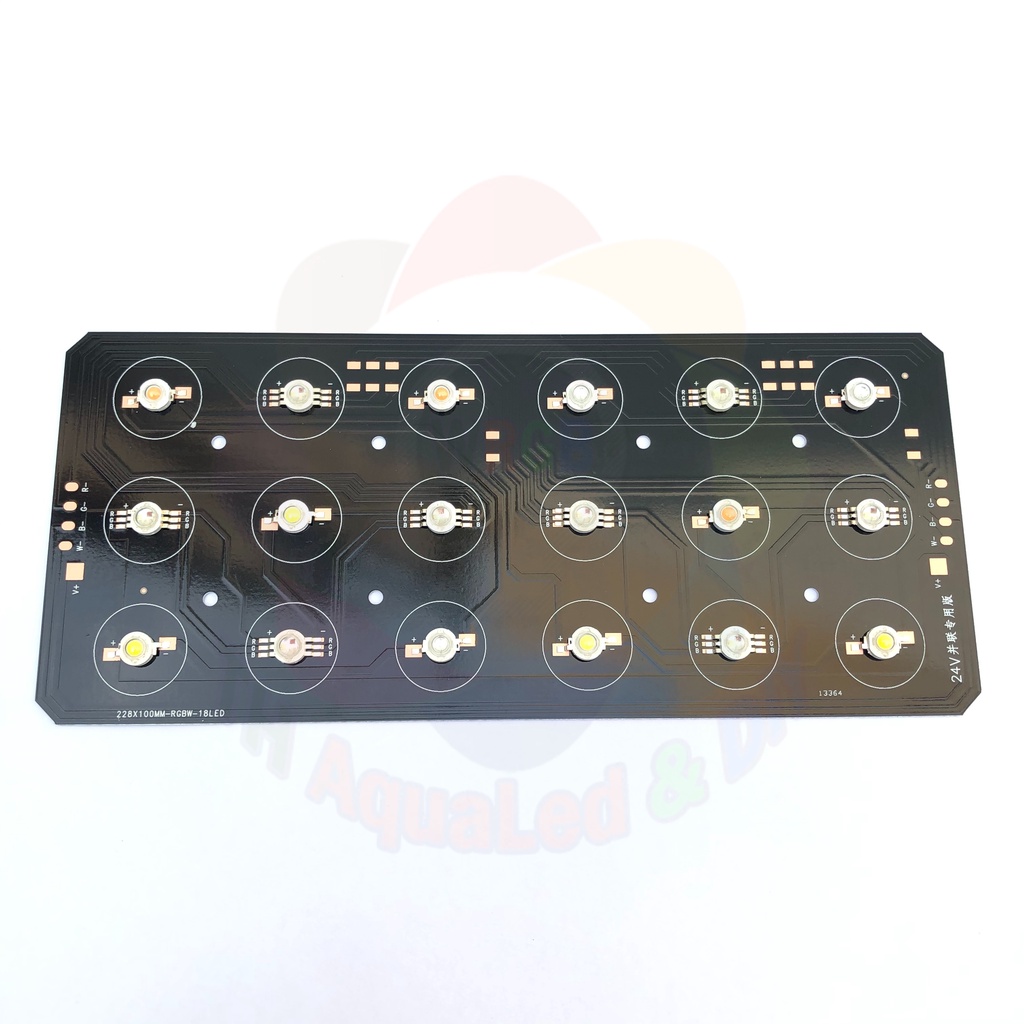 Mạch LED 18 LED 4 kênh White RGB 24 Volt, dùng cho chip led đơn, RGB Luxeon