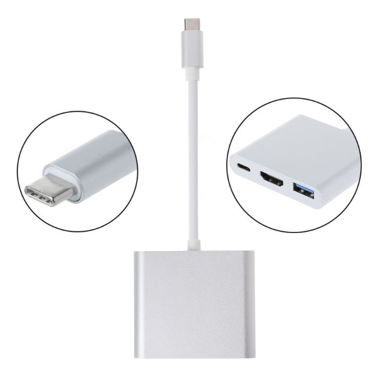 Đầu Chuyển Đổi Type C Sang Hdmi Usb 3.0 Usb-c 3.1 Av Cho Macbook Mới