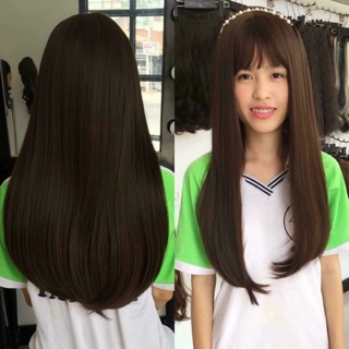 Tóc cả đầu thẳng cúp 60cm