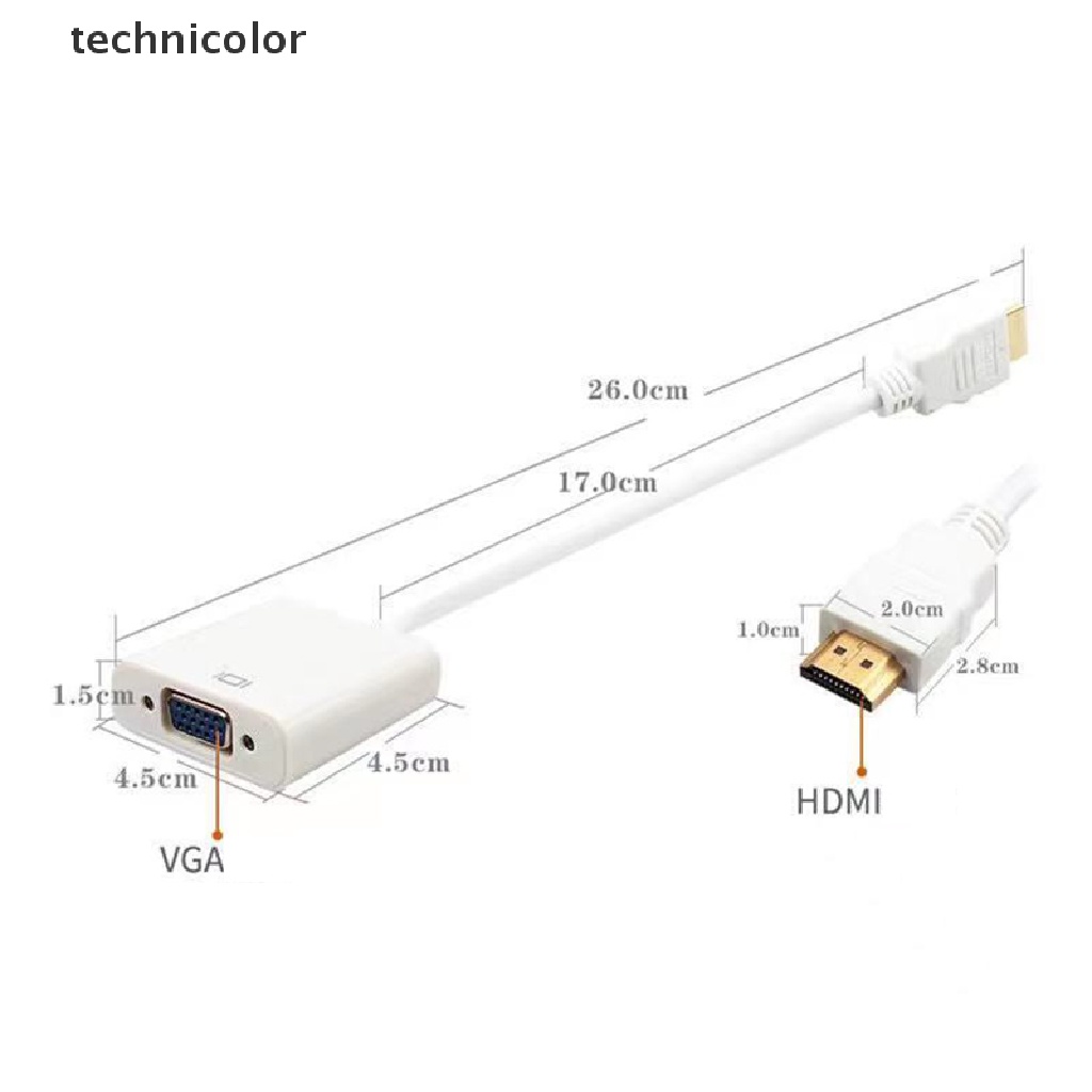 Bộ Chuyển Đổi HDMI Sang VGA Kỹ Thuật Số Cho PS4 PC TV TYG