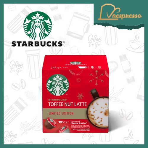 Cà phê viên nén DOLCE GUSTO Starbucks Limited (Dành cho máy Dolce Gusto) - Hộp 12 viên - Date dài