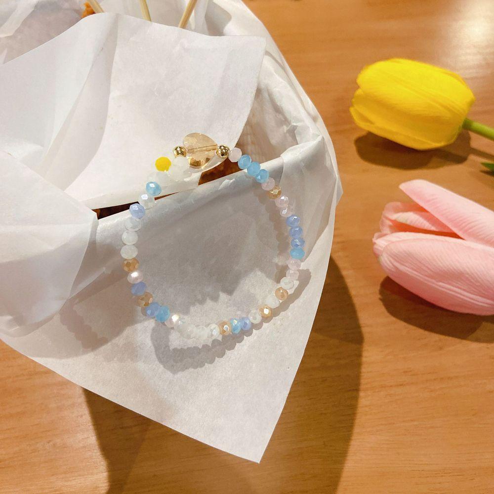 Vòng Tay Thời Trang Đính Hoa Nhiều Màu Thanh Lịch Cho Nữ