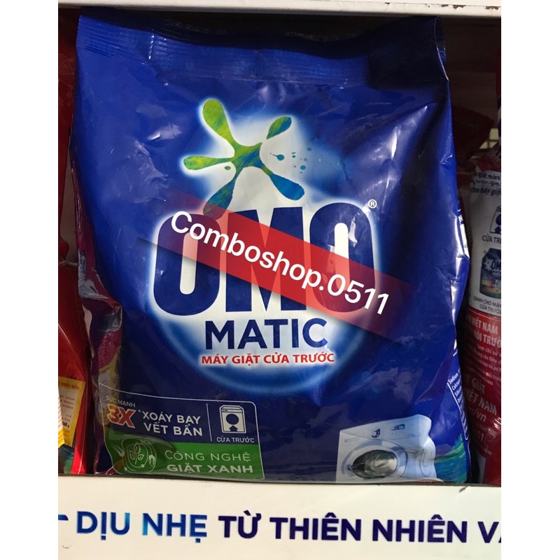 Bột giặt omo matic máy giặt cửa trước 3kg