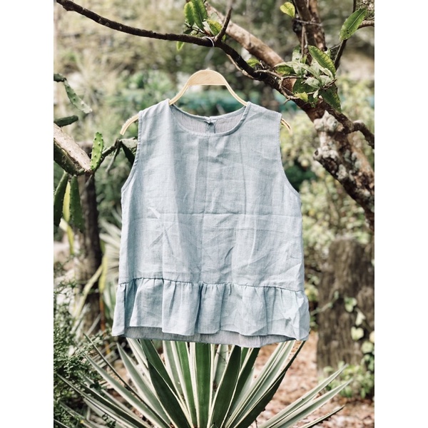 Áo sát nách Linen nữ - Nhà Của Moon