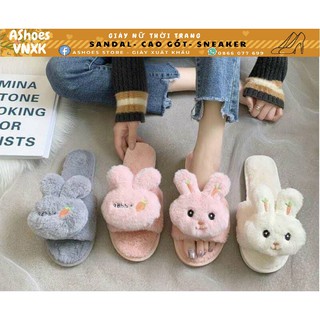 [Size 35-36] Dép lông thỏ cà rốt mang trong nhà/ chất mịn [CAO CẤP] | AShoes VNXK