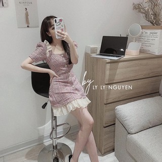 Váy dạ viền bèo hot ( ảnh thật , video )