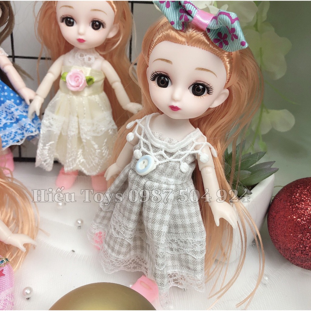 Búp Bê Chibi Mắt Đá 16cm Hàng Hộp Cao Cấp  Đồ Chơi Cho Bé Gái Giao Màu Ngẫu Nhiên